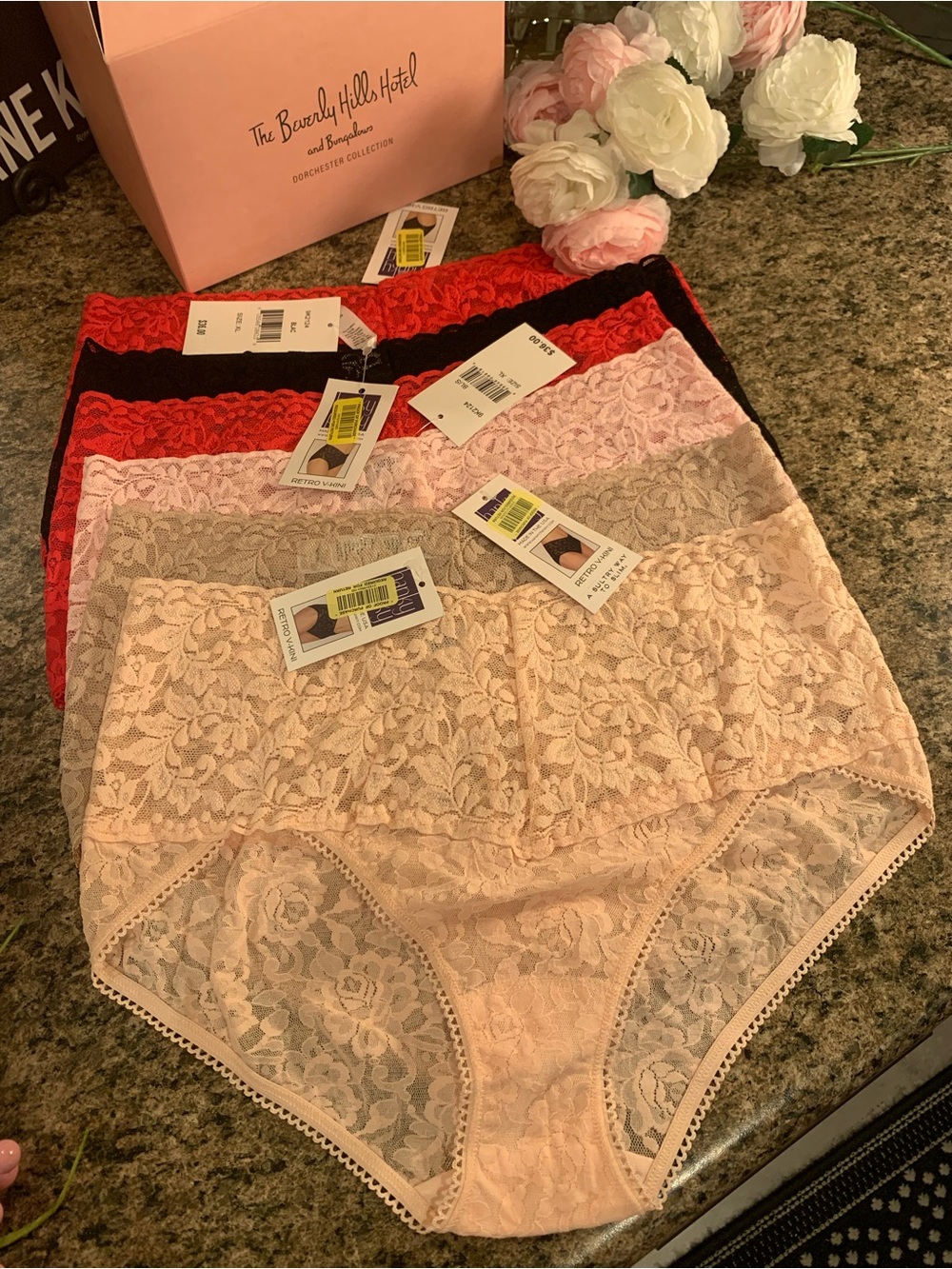 HANKY PANKY Pkg of 6 - Retro V-Kini Size XL NWT